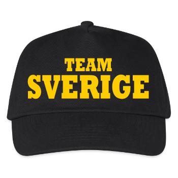Team sverige - Kinder Basecap - Schwarz - Vorne