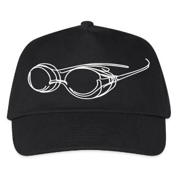 Swimming Goggles Sketch - Kids’ Baseball Cap - black - Front