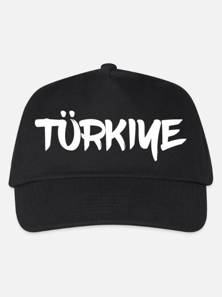 Türkiye Schriftzug - Kinder Basecap - Schwarz