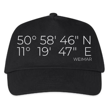 coordonnées Weimar - Casquette de baseball Enfant - noir - Devant