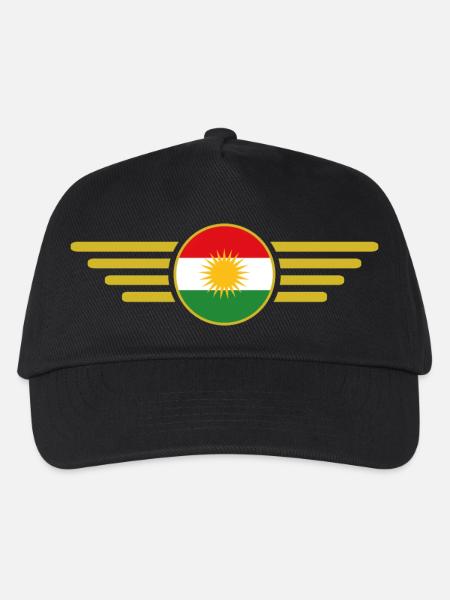 Ich liebe Kurdistan, Eleganz Stil Design T-Shirt - Kinder Basecap - Schwarz