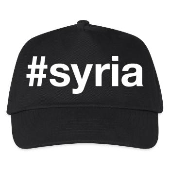 SYRIA Hashtag Syrien - Kinder Basecap - Schwarz - Vorne
