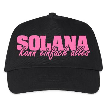 Frau - Kinder Basecap - Schwarz - Vorne