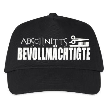 ABSCHNITTSBEVOLLMÄCHTIGTE - Kinder Basecap - Schwarz - Vorne