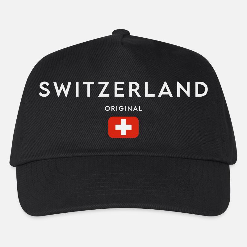 Flagge der Schweiz, Schweizer Stolz - Kinder Basecap - Schwarz