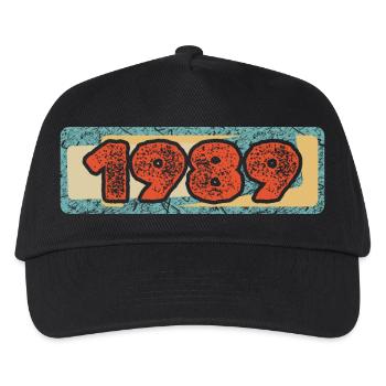 Year 1989 - Kids’ Baseball Cap - black - Front