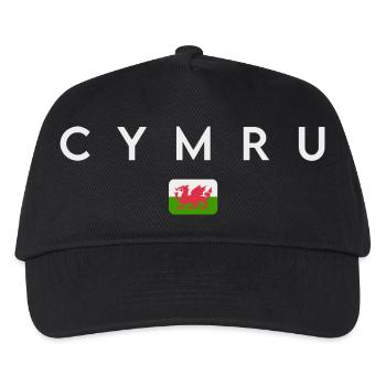 Flag of Wales, Welsh pride - Kids’ Baseball Cap - black - Front