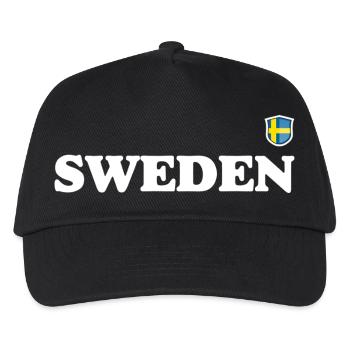 Finnland Kräftige nordische Typografie - Kinder Basecap - Schwarz - Vorne
