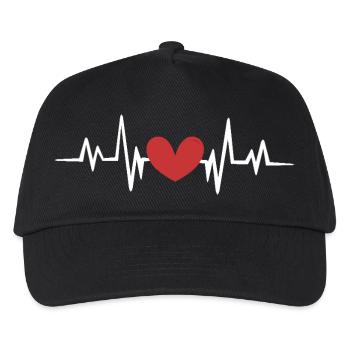 Heartbeat - Kids’ Baseball Cap - black - Front