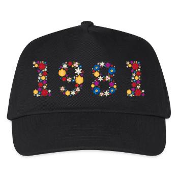 Fleurs 1981 - Casquette de baseball Enfant - noir - Devant