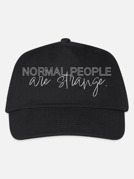 normal people are strange - Kinder Basecap - Schwarz