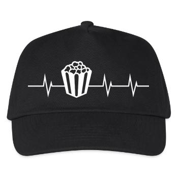 Heartbeat of Popcorn - Kinder Basecap - Schwarz - Vorne