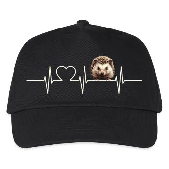 Igel - Kinder Basecap - Schwarz - Vorne
