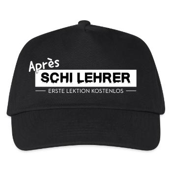 Après-Ski Instructor – Funny Winter & Party Saying - Kids’ Baseball Cap - black - Front