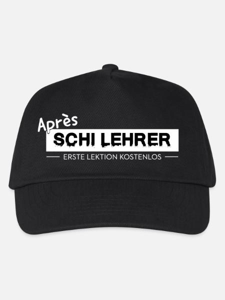 Après-Ski Lehrer – Lustiger Winter & Party Spruch - Kinder Basecap - Schwarz