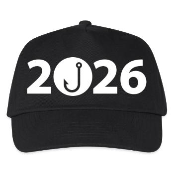Fisherman 2026, Angler 2026, Fishhook 2026 - Kids’ Baseball Cap - black - Front