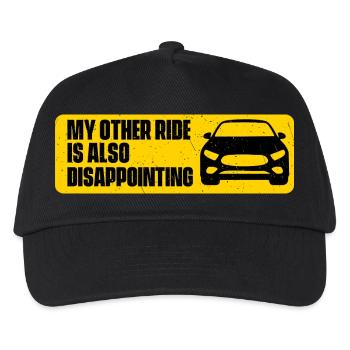 Mein anderes Fahrzeug ist auch enttäuschend, lustiger Autowitz - Kinder Basecap - Schwarz - Vorne