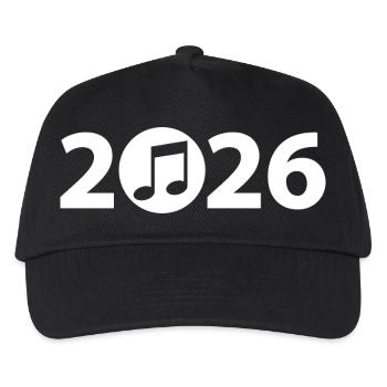 Musiknote 2026, Musikfestival 2026 - Kinder Basecap - Schwarz - Vorne