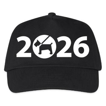 Dog 2026, Pet 2026, Shelter 2026 - Kids’ Baseball Cap - black - Front