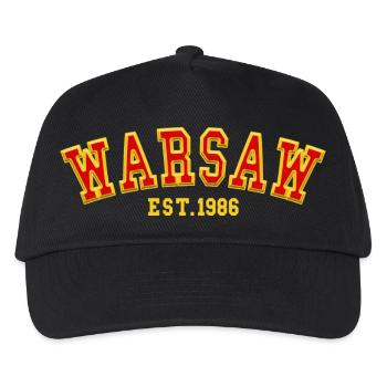 Varsovie fondée en 1986 - Casquette de baseball Enfant - noir - Devant
