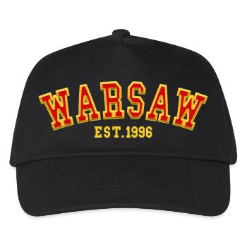 Varsovie fondée en 1996 - Casquette de baseball Enfant - noir - Devant