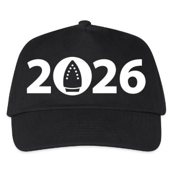Ironing 2026, Ironing 2026 - Kids’ Baseball Cap - black - Front