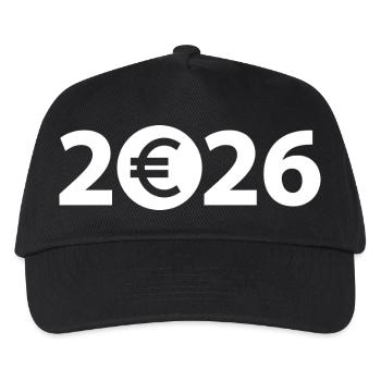 Euro 2026, Billionaire, Millionär, Gewinn - Kinder Basecap - Schwarz - Vorne