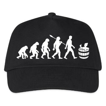 Evolution - Eisbader - Winterbaden - Eisbaden - Kinder Basecap - Schwarz - Vorne