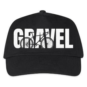 Gravel Typography - Kids’ Baseball Cap - black - Front