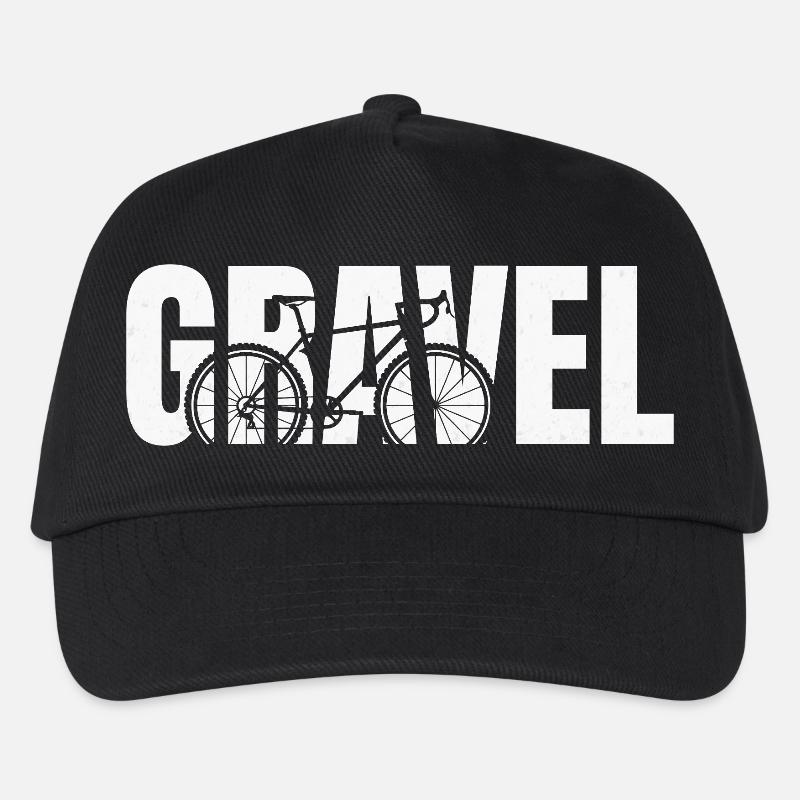 Gravel Typography - Kinder Basecap - Schwarz