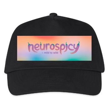 neurospicy – mild to wild - Kinder Basecap - Schwarz - Vorne