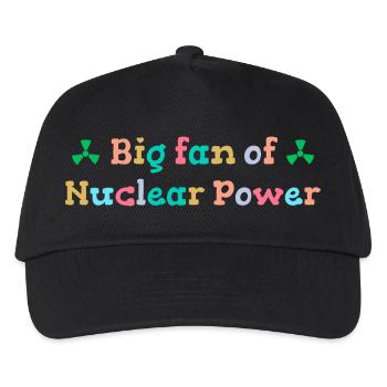 Großer Fan von Kernenergie - Kinder Basecap - Schwarz - Vorne