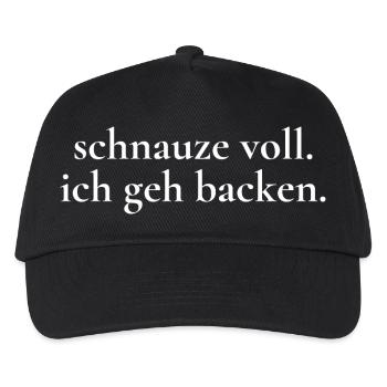 Snout full, I'm going to bake - Kids’ Baseball Cap - black - Front