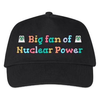 Großer Fan von Kernenergie - Kinder Basecap - Schwarz - Vorne