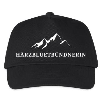 Härzbluetbündnerin Stolze Bündnerin Grisons - Casquette de baseball Enfant - noir - Devant