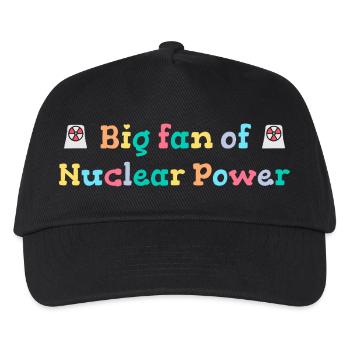 Grand fan d’énergie nucléaire - Casquette de baseball Enfant - noir - Devant