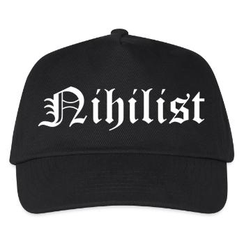 T-shirt au design du logo gothique nihiliste - Casquette de baseball Enfant - noir - Devant