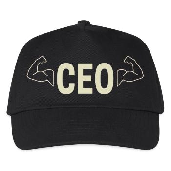 PDG Manager Design Travailleurs indépendants et freelances - Casquette de baseball Enfant - noir - Devant