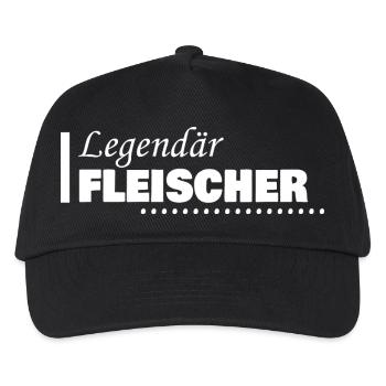 Fleischer - Kinder Basecap - Schwarz - Vorne