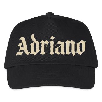 Adriano Gothic Schrift - Kinder Basecap - Schwarz - Vorne