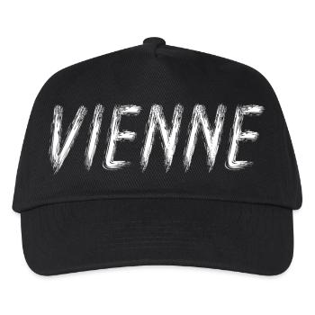 Vienne Brossé Contrasté - Casquette de baseball Enfant - noir - Devant