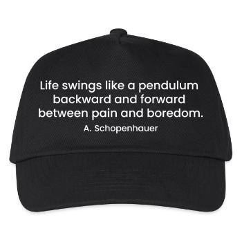 Citation sarcastique de Schopenhauer - Casquette de baseball Enfant - noir - Devant