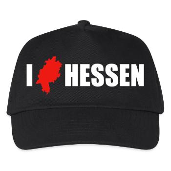 I Love Hessen - Kinder Basecap - Schwarz - Vorne