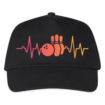 Bowling Sunset Heartbeat Bowler - Kids’ Baseball Cap - black - Front