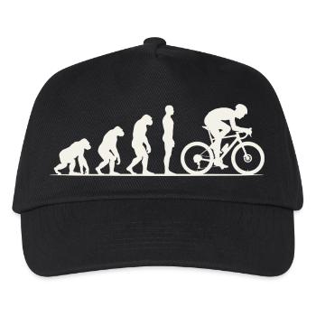 Gravel Bike Evolution - Kinder Basecap - Schwarz - Vorne