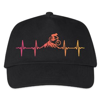 Mountainbike Heartbeat Sunset Mountainbike - Kinder Basecap - Schwarz - Vorne