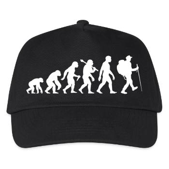 Hikers Evolution Hiking Bergsteiegen - Kids’ Baseball Cap - black - Front