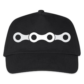 chain symbol chain bicycle bike cycling icon - Kids’ Baseball Cap - black - Front