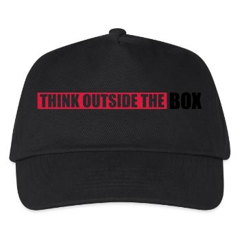 Saying Outside Thinking - Kids’ Baseball Cap - black - Front