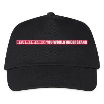 you would understand quote - Kids’ Baseball Cap - black - Front
